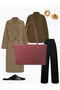 Burgundy Shk272 Zippered, Lined, Shopper Handbag, Arm and Shoulder Bag - 3
