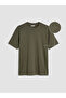 Khaki Crew Neck Men's T-Shirt
