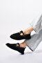 Terfen Wrap Sole Buckle Women's Ballerinas Black Suede - 4