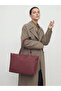 Burgundy Shk272 Zippered, Lined, Shopper Handbag, Arm and Shoulder Bag - 2