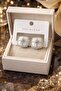 Hei Zircon Stone Star Detailed Square Earrings – Silver Sparkling Luxurious Design - 2
