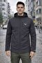 Men's Black Softshell Outdoor Jacket with Detachable Hood, Waterproof - 3