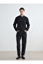 Black Regular Fit Men's Jean Shirt - 3