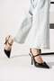 Yesun Side Open Women's Heeled Shoes Black Patent Leather Red - 4