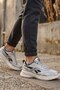 Blast up Ii Men's Silver Gray Sneakers - Casual Walking Shoes with Metallic Detail