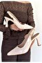Beige Patent Leather Heeled Shoes N267910
