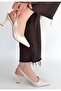 Beige Patent Leather Heeled Shoes N267910 - 3