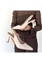 Beige Patent Leather Heeled Shoes N267910 - 4