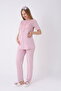 Women's Lace 3-Piece Maternity Pajama Set - Maternity Hospital Discharge Set - 4