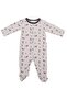 -Printed 2-Piece Body Suit with bib - Multicolor, 03M to 12M - 3