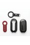 Bigkey Fiat 3 Keys Black Red Carbon Key Case Cover for Doblo Punto Bravo 500 Panda Ducato - 2