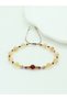 Certified Amber, Ruby, Aa+ Citrine, Rhodonite, Garnet, and Gold Hematite Natural Stone Women's Bracelet - Leo Zodiac Sign - 3