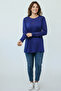 Women's Lycra Blouse with Collar and Sleeve Embroidery