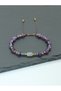 Certified Amethyst, Labradorite, Lapis, Lapis Lazuli and Gold Hematite Natural Stone Women's Bracelet - Aries Zodiac Sign - 2