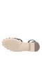D26Ys-5280 Women's Genuine Leather Flat Sandals Black - 4