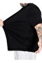 Big Size Men's T-Shirt Basic 20031 Black - 2
