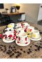 Nature Themed Tea-Coffee Cups with Decorative Animal and Fruit Figures, 12 Pieces - 4
