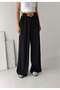 Women's Bridge Detailed Belted Palazzo Trousers - 5