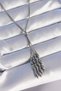 Stylish 316L Steel Silver Color Adjustable Length Dangle Model Necklaceteachers Mothers Valentine's Day