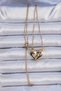 Stylish 316L Steel Chain Gold Color Zircon Stone Magnetic Heart Necklaceteachers Mothers Valentine's Day - 2