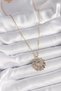 Stylish 316L Steel Gold Color Chain with Zircon Stone Mix Color Sun Model Women's Necklace Teachers Mothers Love - 2