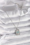 Stylish 316L Steel Silver Color Chain Eye Embroidered Medallion Model Women's Necklaceteachers Mothers Lovers - 2