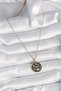 Stylish 316L Steel Gold Color Black Luck Necklace Teachers Mothers Valentine's Day Gift - 2