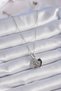 Stylish 316L Steel Silver Color Zircon Stone Infinity Heart Figure Charm Model Women's Necklacefor Teachers Mother - 2