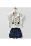 Baby Boy Suspender Shirt Shorts Top and Bottom Set