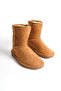Th Collecitonselina Laceless Flat Sole Sheepskin Suede Women's Boots - Tan - 38 - 5