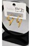 Şimşek Model Special Series Earrings Gold for Women