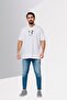 Men Regular Fit Short Sleeve Graphic Print Polo Shirt, White - 3
