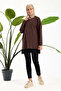 Women's Premium Modal Fabric Oversized Tunic – Soft-Textured Relaxed Fit Casual Hijab Top