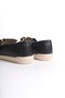 Th Collecitonlydia Laceless Orthopedic Comfortable Sole Floral Patterned Women's Ballerina Shoes Ckt - Black - - 5