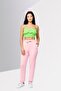 Women Regular Fit Brand Logo Jogger Pants, Pink - 2