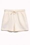 4548 Women's Elastic Waist Muslin Shorts Natural