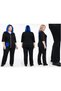 Plus Size Full Lycra Hooded Zippered Pocket Elastic Waist Trendy Fashion Women's Comfortable Sweat Suit - 6