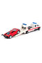 Die-Cast Metal Vehicle Rescue Road Assistance Kit - Includes Movable Platform Pull and Drop Sports Car - 4