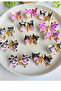 Retro Swinging Butterfly Buckle with Kuromi Figure 1 Pair - 3