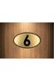 1 to 6 Ellipse Laser Black & Gold - Apartment Site -Apartment Hotel Office Door Number 10X7Cm - 4