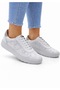 Castle 12506 Women's White Genuine Leather Orthopedic Rubber Laced Casual Sneaker Shoes - 3