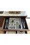 Luxury Drawer Organizer Set - Telescopic Spoon Holder with Spoon and Knife Compartments - Sliding Spoon Holder - 3