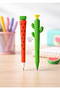 Set of 2 Tip Pens Watermelon and Cactus Silicone Tip Pens Fun Stationery - 4