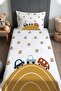 Tiny Road Patterned Bedspread and Pillowcase
