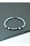 Certified Aa+ Labradorite, Aquamarine, Aa+ Moonstone, Magnetite, and Hematite Natural Stone Men's Bracelet - Aquarius Zodiac Sign - 5