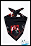 Ataturk Patterned and Signed Black Scarf |   45X45 cm |   Soft Satin Fabric |   Premium Texture