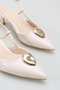 Heeled Women's Shoes - 5 cm Thin Heel Pointed Toe Open Back Stiletto Shoes Leather Patent Leather - 4