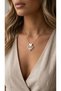 316 L Steel Necklace, Tarnish Resistant, with Hypoallergenic Heart Figures (2 Years Importer Guarantee) - 2