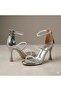 (Dekas) Women's Three-Piece Heeled Shoes Silver - 2