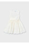Lace Detail Dress for Ages 4-10 - Cream - 3